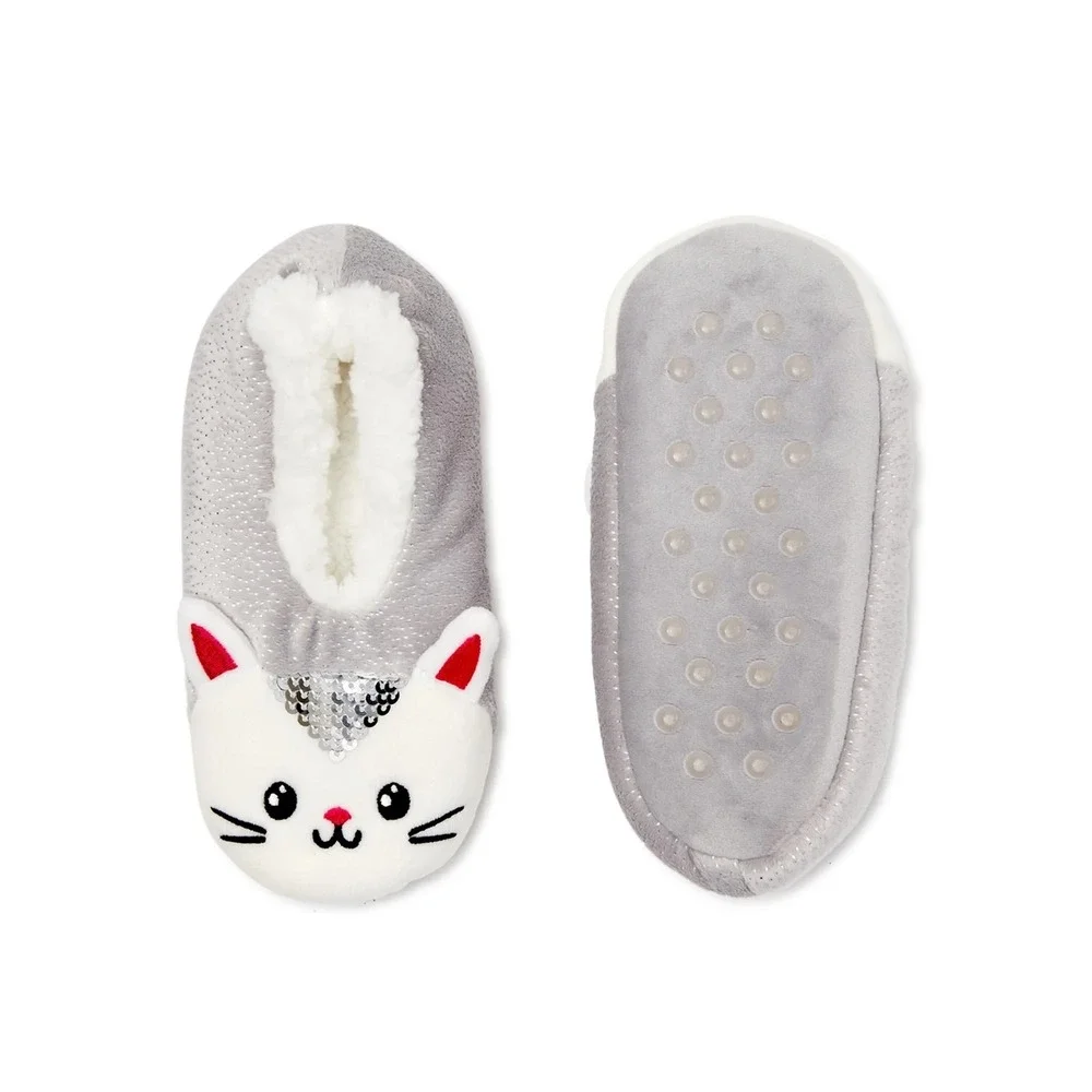 Slipper Sock Wonder‎ Nation Girls Holographic Cat Koala Unicorn Size 13-14